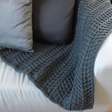 Hayden Chevron Crochet Blanket