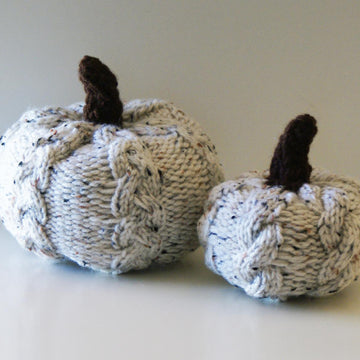 Cable Knit Pumpkins
