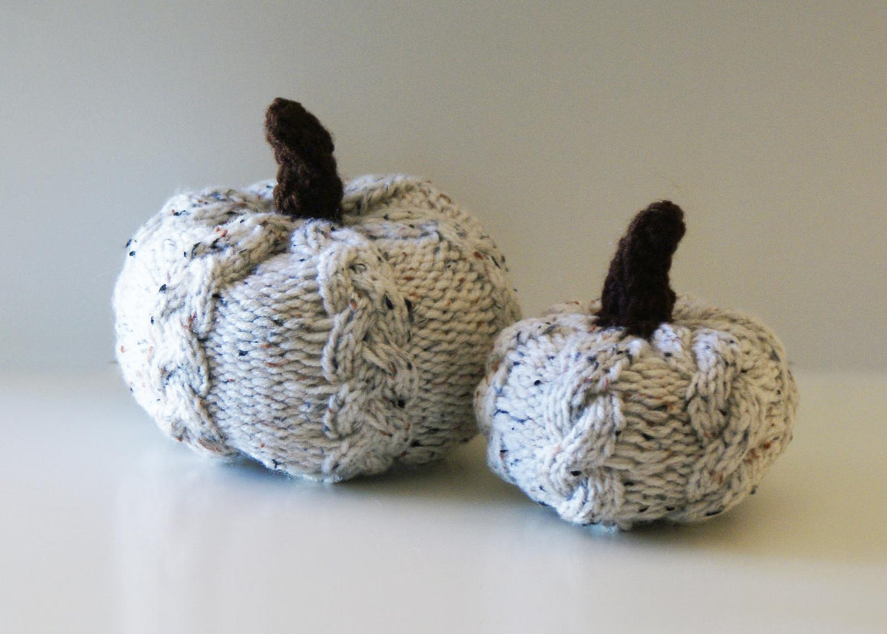 Cable Knit Pumpkins