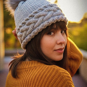Cozy Cable Bobble beanie