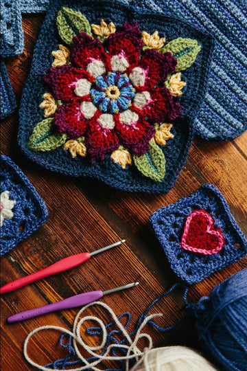 Stylecraft Indigo Dreams Crochet Along by Jane Crowfoot
