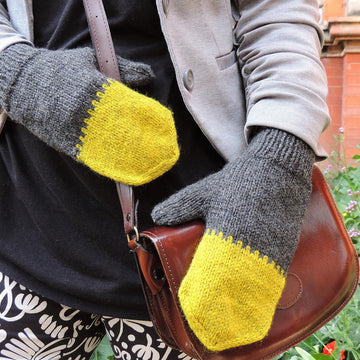 Colourblock Mittens