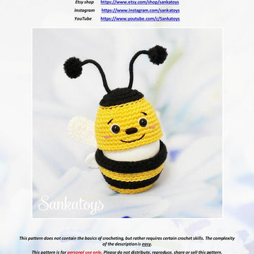 Easter egg cover Bee