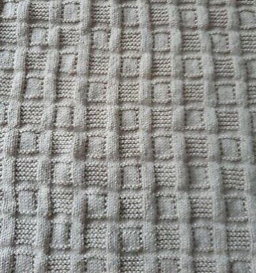 Little Squares DK Baby Blanket