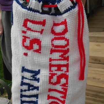 Mail Bag and Stamp Hat