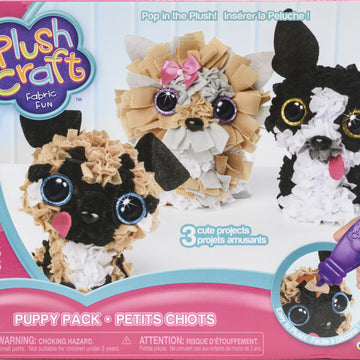 Orb Factory Plushcraft Fabric Fun Kit - Puppy Pack