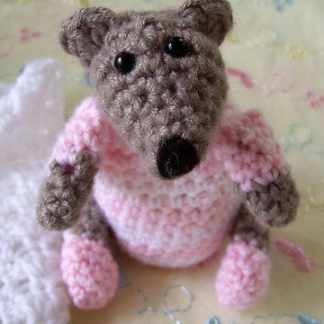 Crochetbury Baby Bear in Moses Basket