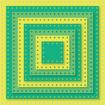 Sizzix Framelits Dies By Stephanie Barnard 8/Pkg - Dotted Squares