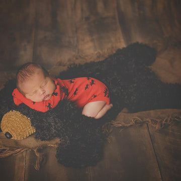 Faux Bear Skin Nursery Rug