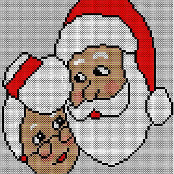 Christmas Mr & Mrs Santa Claus Jumper