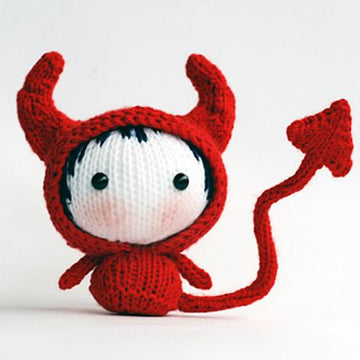 Red Devil Doll. Toy from the Tanoshi series.