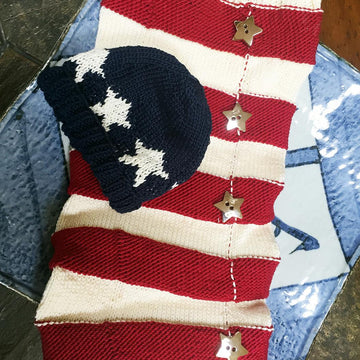 Easy Stars and Stripes Swaddle Sack