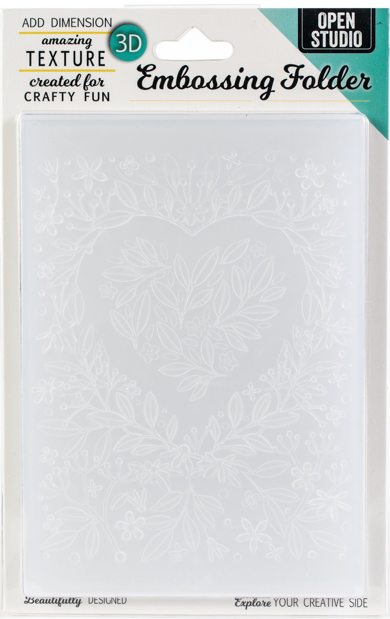 Memory Box 3D Embossing Folder 4.5"X5.75" - Heart Bouquet