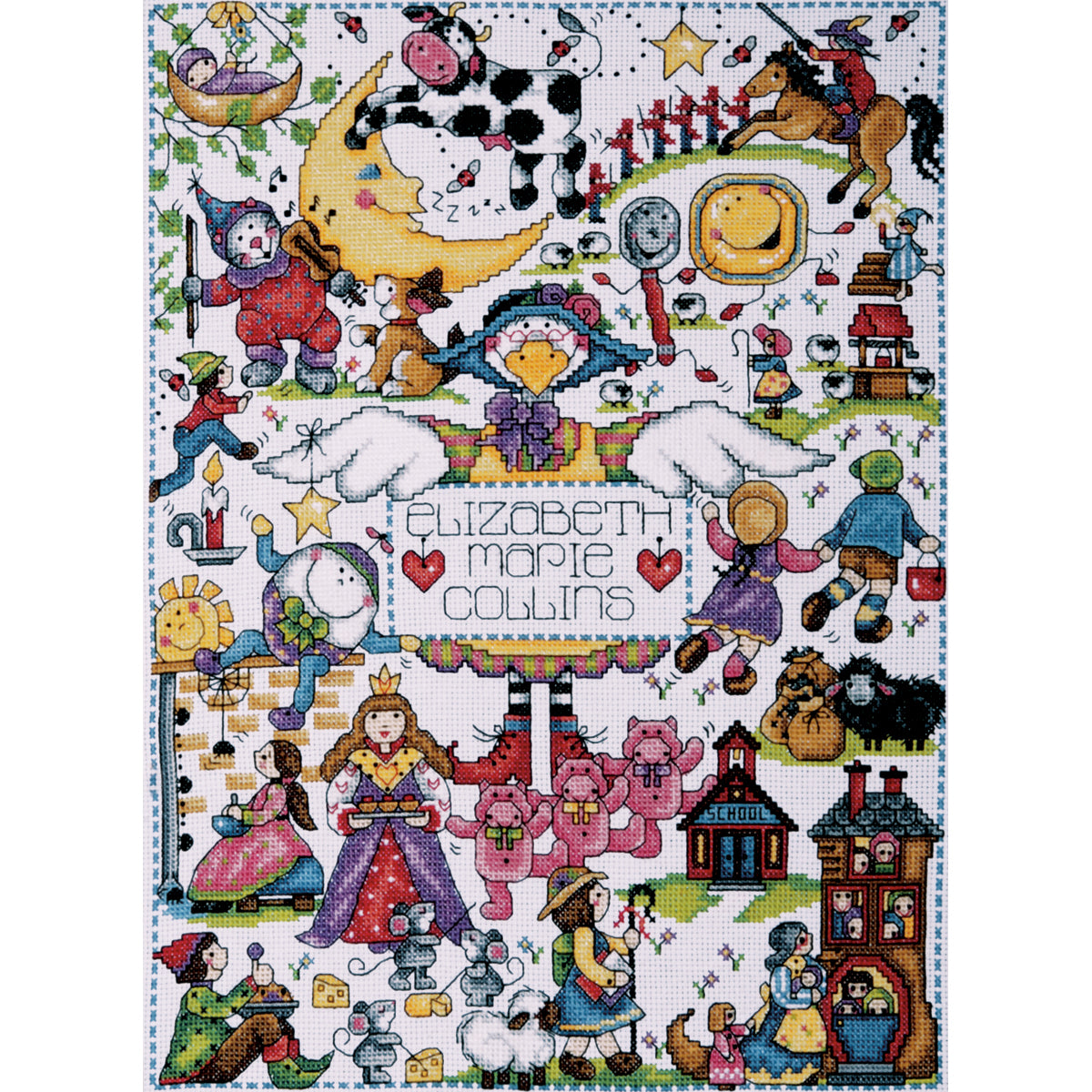 Design Works Nursery Rhymes Cross Stitch Kit - 28cm x 38cm
