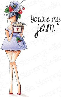 Stamping Bella Cling Stamps - Curvy Girl Loves Jam