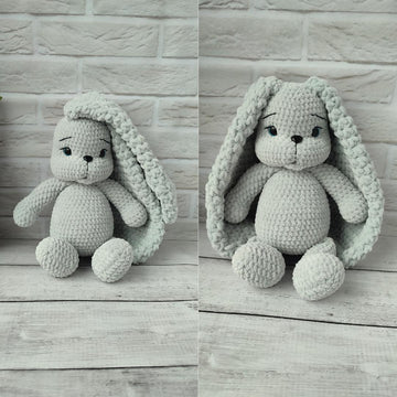Crochet Bunny with long ears Amigurumi Rabbit