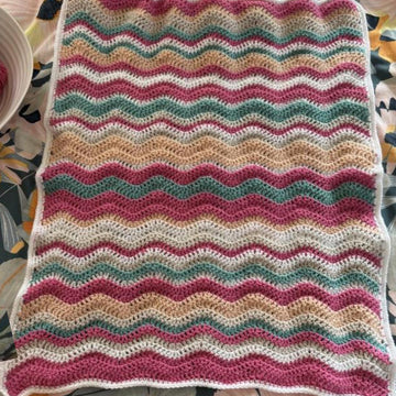 Bunny Wave Baby Blanket