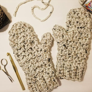 Aspen Tweed Mittens