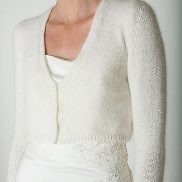 Knit cardigan with knots