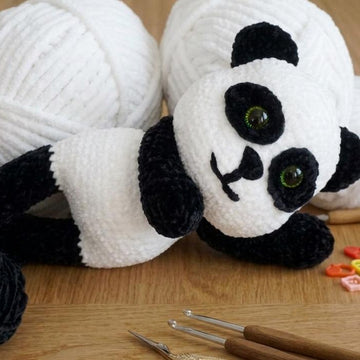 Crochet pattern for the cute panda Kuma