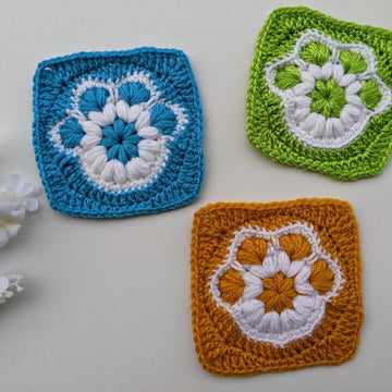 Paw Print Granny Square