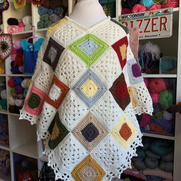 Scrappy Squares Poncho