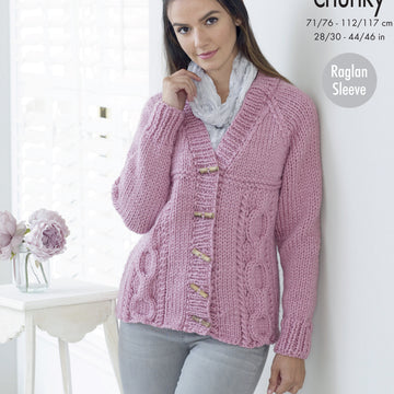Sweater & Cardigan in King Cole Big Value Super Chunky - 5336 - Leaflet