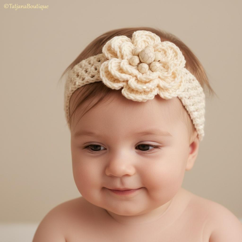 Baby Headband with Flower