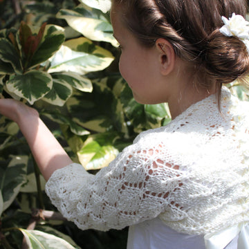Girls lace shrug