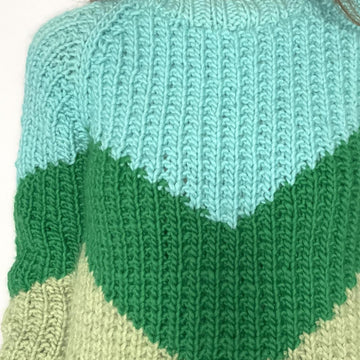 Chevron Raglan Pullover