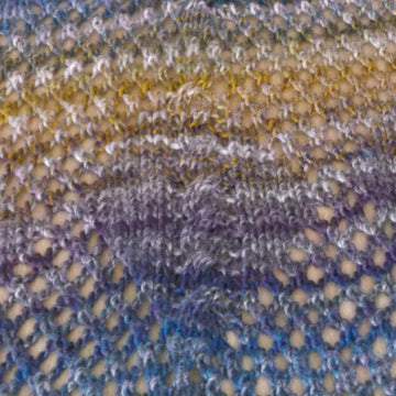 Cable & lace scarf