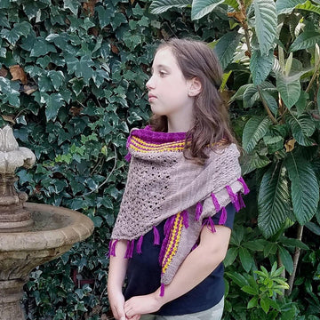 Violet Storm Shawl