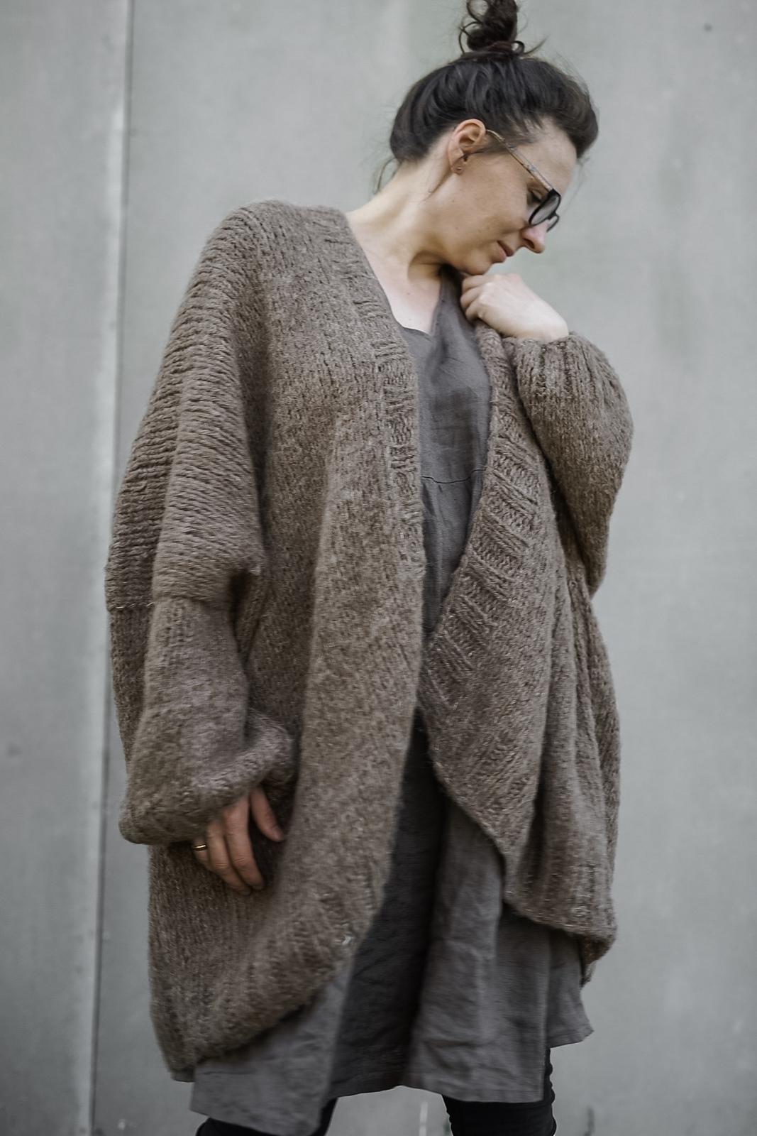 Hug oversize long cardigan