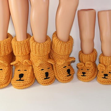 Adult Teddy Bear Slipper Boots