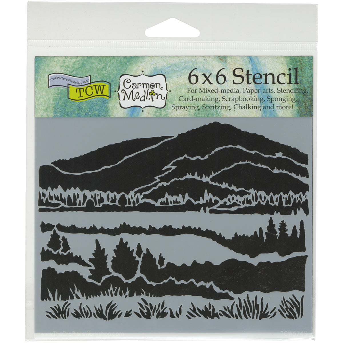 The Crafter's Workshop Crafter's Workshop Template 6"X6" - Mountain View