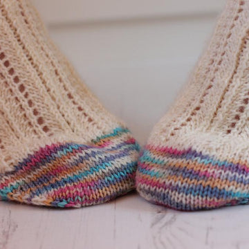 Lacy Leftover Socks