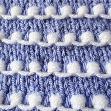 Baby Pram Blanket Knitting Pattern for two sizes 19 X 25 and 27 X 25 inch