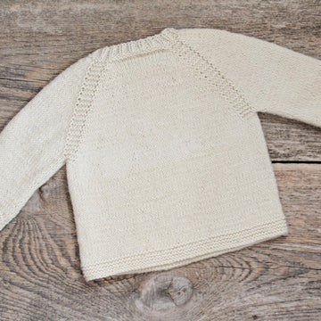Tropical Leaf Knit kids pullover Knitting Pattern
