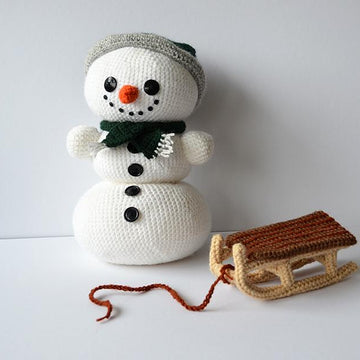 Snowman with Sled