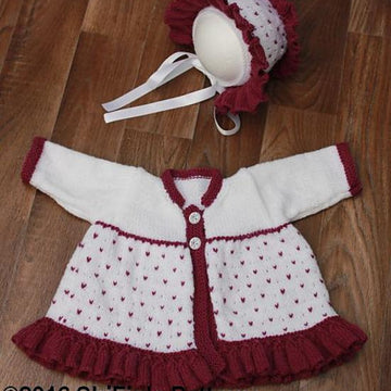 Knitting pattern baby jacket and hat  #340