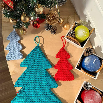 Crochet Christmas Tree Pattern, Garland, Ornament