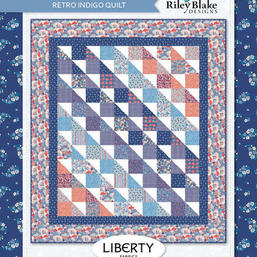 Riley Blake Retro Indigo Quilt - Downloadable PDF