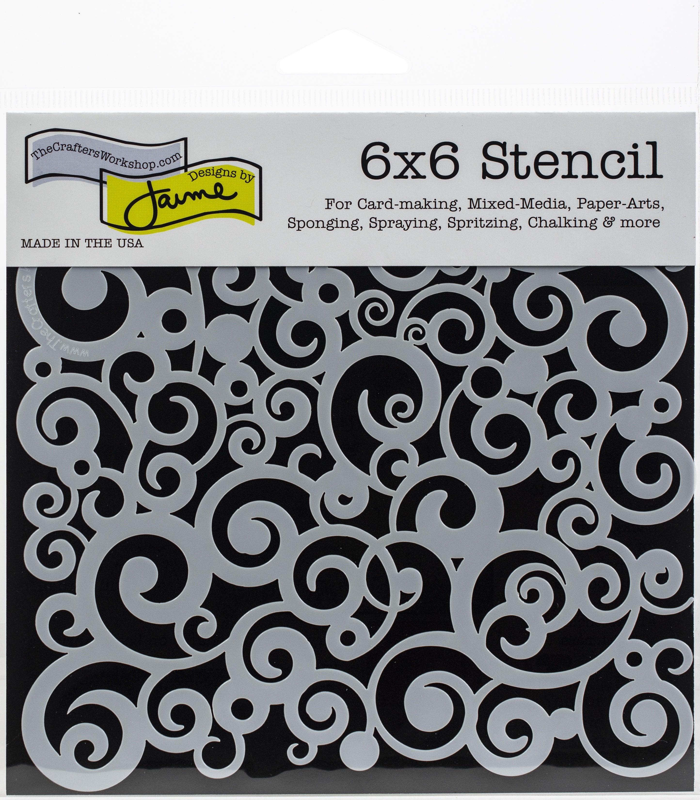 The Crafter's Workshop Crafter's Workshop Template 6"X6" - Cosmic Swirl