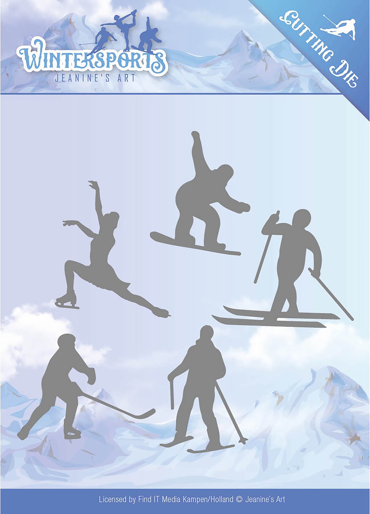 Find It Trading Jeanine's Art Die - Winter Sporting, Wintersports