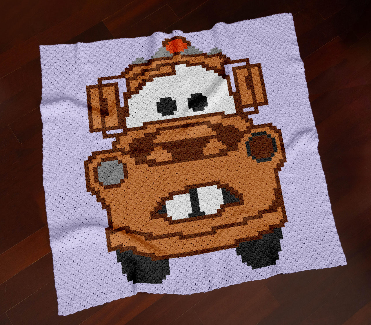 Tow Mater Blanket C2C Crochet Pattern 70x70 Squares