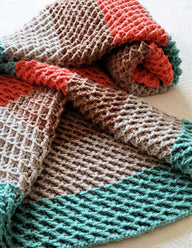 Diagonal Reversible Waffle Blanket
