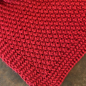 Eyelet Moss Baby Blanket--a loom knit pattern