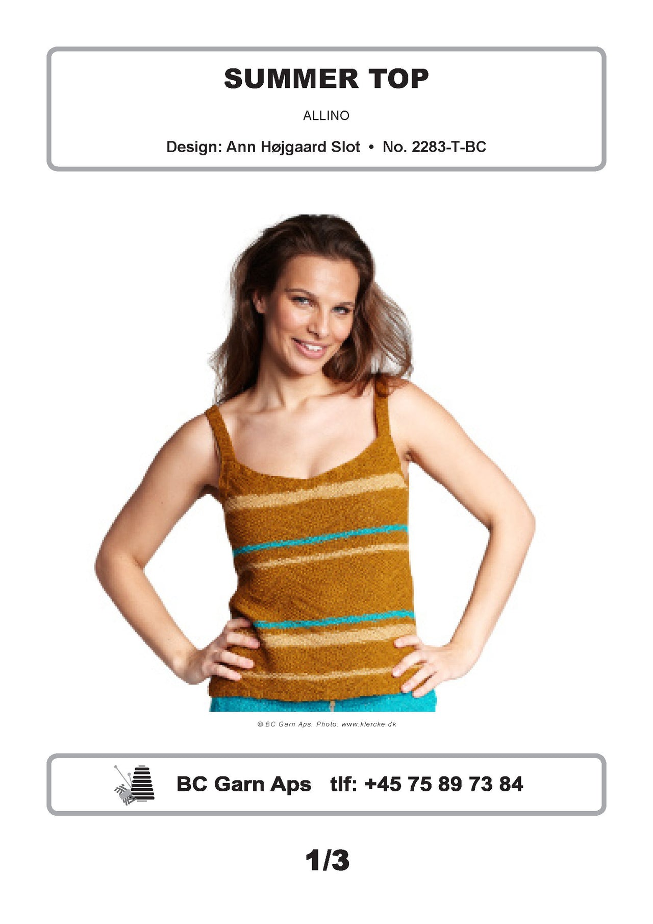 Summer Top in BC Garn Allino - 2283-T-BC - Downloadable PDF
