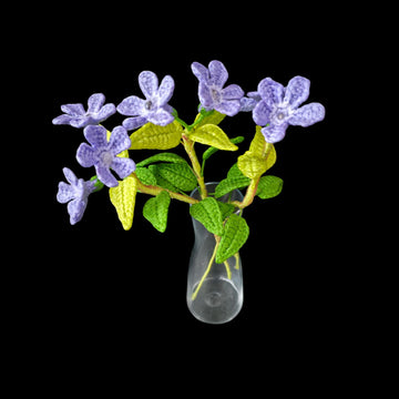 Crochet Periwinkle flowers