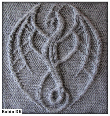 Tahesha the dragoness, a cabled dragon
